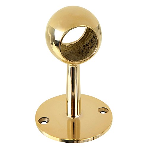 Lavi Industries 00-332/1 Polished Brass Ball Center Post Bracket 1