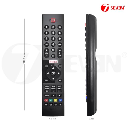 Image of 7SEVEN Compatible with Panasonic TV Remote Suitable for TH-32HS550K TH-40HS550K TH-43HS550K Smart HD LED LCD Android Television Non Voice Command with Netflix Hotkey