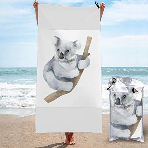 Gebrb Toalla de baño de Microfibra,Toallas de Gimnasio Koala and Butterfly Microfiber Fast Drying...