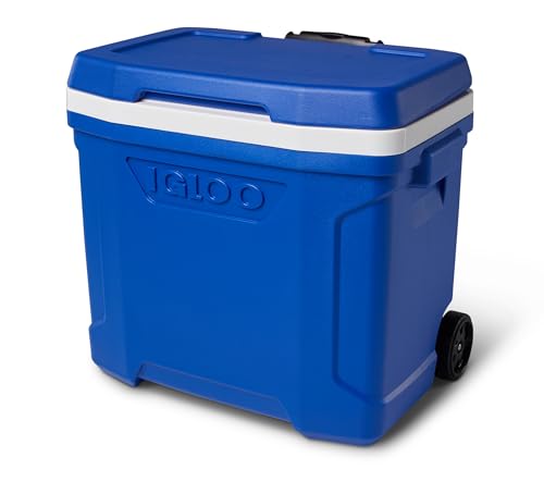 Igloo 28 Qt Blue Wheeled Cooler with Locking Telescoping Handle