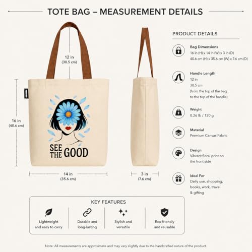 Image of Kaigan Premium Tote Bag Printed Designed Canvas Tote Bags For Women, Ecofriendly Cotton Canvas Bag for Girls Tote bag For Shopping, College, Travel, Handbag For Unisex