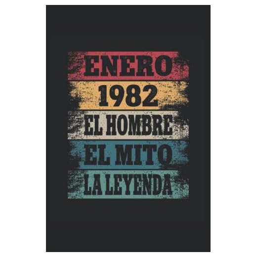 Enero 1982 - El Hombre - El Mito - La Leyenda: Regalos Originales para Hombre Papá Abuelo Hermano - Diario, Cuaderno De Notas, Apuntes O Agenda