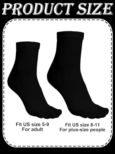 15 Pairs Women Toe Socks Cotton Five Toe Socks Breathable Crew Socks with toes separated for Women Men Athletic3