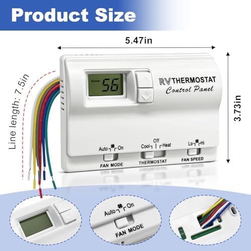83303862 RV Digital Thermostat for Coleman Mach - 1