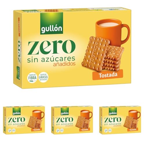 Galletas Tostada Gullón Zero Sin Azúcares Añadidos (Paquete de 4)
