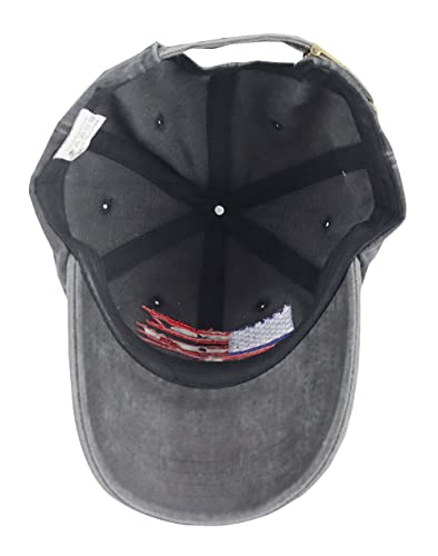 Fishing Hat For Men Women, Funny Fish Hunting Accessories, Adjustable Washed Cotton Fisherman Outdoor American Flag Baseball Cap, Birthday Gifts For Man Woman Dad Mom Husband Wife Sister Brother #TOP4