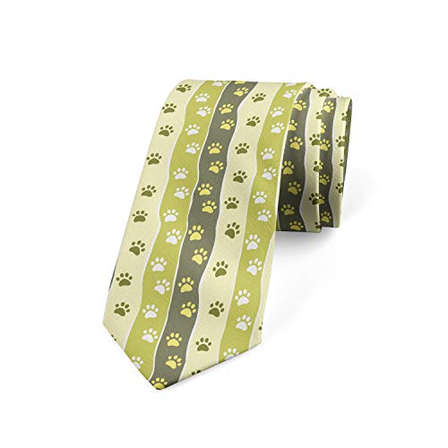 Lunarable Necktie, Cat and Dog Paw Traces, 3.7