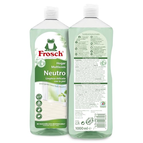 Frosch - Limpiador Multiusos de Hogar Ecológico con pH Neutro, Limpia Todas las Superficies y Cuida la Piel - Resultado Brillante y Duradero - Pack 10uds x 1L - imagen 3