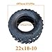 10 Inch Vacuum Tire 22X10-10 Outer Tyre 4PR Fit for Four-Wheeled Beach Car GOKART Karting ATV UTV
