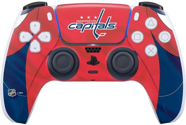 Skinit Decal Gaming Skin Compatible with PS5 Controller - Officially Licensed NHL Washington Capitals Home Jersey Design