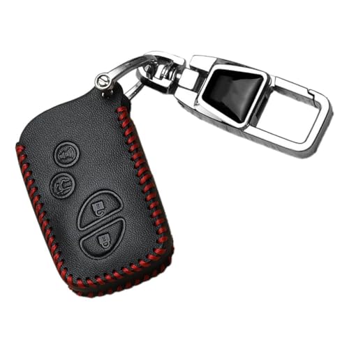 Étui en cuir pour clé Lexus beler : protection élégante à 4 boutons avec porte-clés