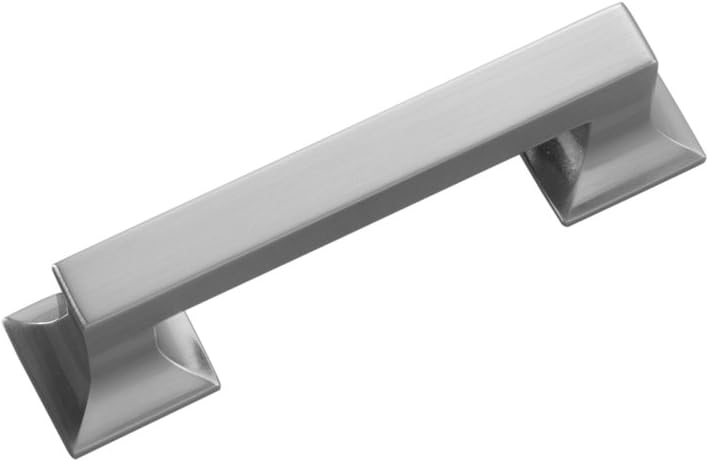 Hickory Hardware Studio Collection Pull 3 Inch Center to Center Satin Nickel Finish (10 Pack)