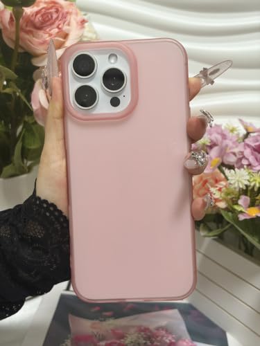 Coque iPhone 14 Pro anti-choc et anti-trace toucher doux rose - 3
