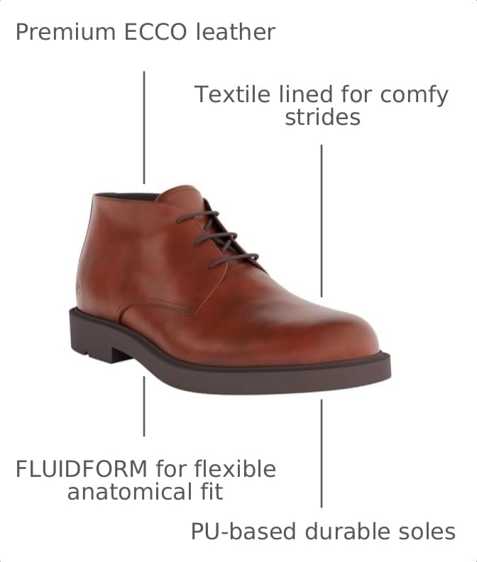 Image of ECCO London Plain Toe Chukka Boots