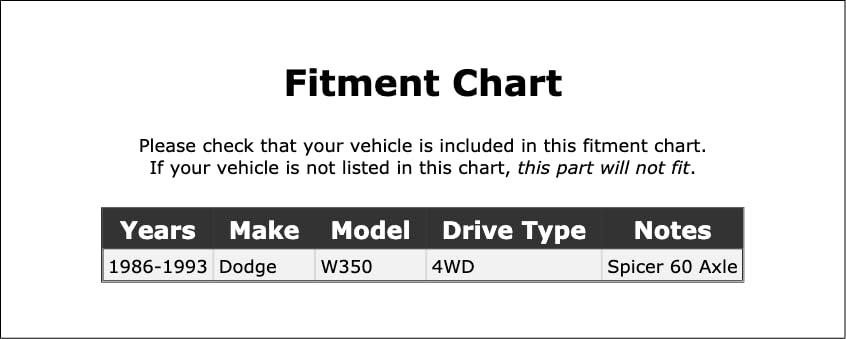 PartCatalog Locking Hub Service Kit Compatible With Dodge W350 4WD 1993 1992 1991 1990 1989 1988 1987 1986 P-1263193