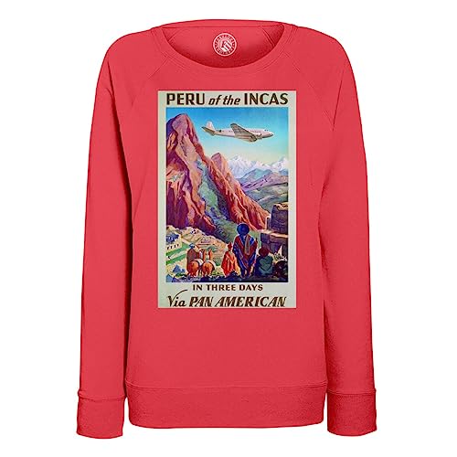 Sweatshirt Femme Pérou une invitation au voyage vintage et à l'évasion