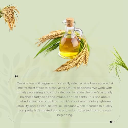 Image of Shree Aanantam Cold Pressed Rice Bran Oil - 5 Litre | Bottle | Kolhu /Kacchi Ghani /Chekku | 100% Pure & Natural | Chemical-Free | Wood Pressed Rice Bran Oil for Cooking (5L (Pack of 2))