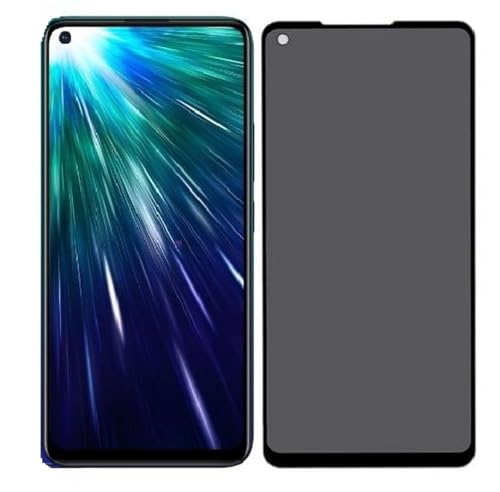 Image of for Vivo Z1 Pro, Vivo V15 Edge to Edge Anti Spy Privacy Tempered Glass with Easy Installation Kit | Black (Pack of 1)
