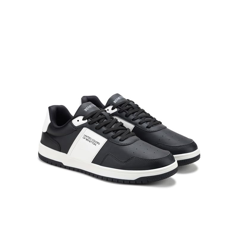 Image of United Colors of Benetton Mens United Colors of Benetton Solid Lace-up Sneakers Sneaker