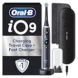 Oral-B iO9 Electric Toothbrushes For Adults, App Connected Handle, 1 Toothbrush Head, Charging Travel Case & Magnetic Pouch, 7 Modes, 2 Pin Plug, Special Edition