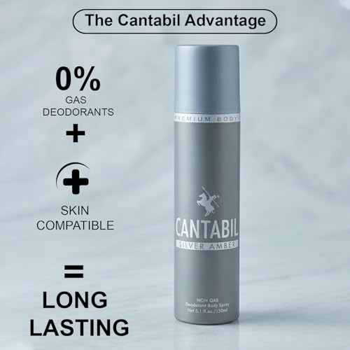 Image of Cantabil Silver Amber & Midnight Date & Burnt BrickUnisex No Gas Deodorant Body Spray | Combo Of 3 X 150ml With Lotus, Lemon, Citrus | Perfume Deo For Men & Women | Rakhi Gift for Brother