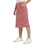 NOOYME Midi Skirt for Women Athletic Skorts with 3 Pockets Modest Skirts Active Running Skort (Mediu