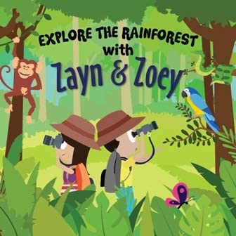 その他 Stepping on the Tail of a Rainbow 1BOX Zayn and Zoey Explore the Rainforest Kids Story Book for Early