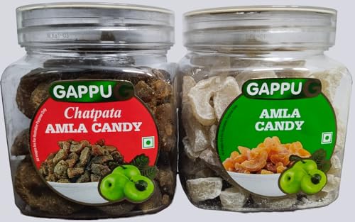 Image of GappuG Amla Candy Sweet & Chatpata (300 Gm x 2) 600GM Combo| DRIED INDIAN GOOSEBERRY