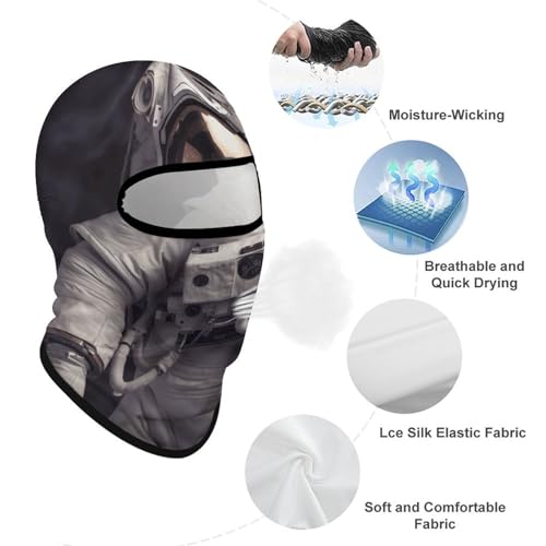 Balaclava para Hombres Máscara de Esquí Máscara Facial Astronauta para Invierno Máscara Facial para Ciclismo miniatura 3