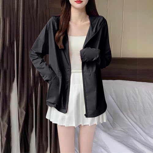 Women's UPF 50+ UV Lightweight Jacket Teen Girls Summer Sun Protection Zip up Hoodie Long Sleeve Hiking Fishing Shirt4
