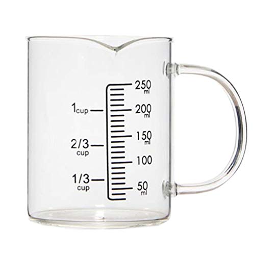 Copo de medição Cabilock para leite e café, leite e creme, jarro para leite e cozinha