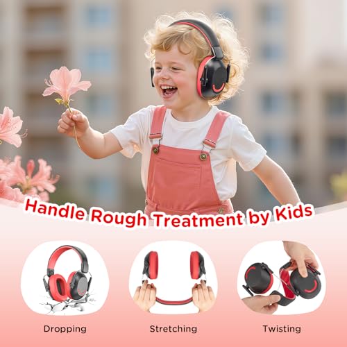 Link Dream 2Pack Ear Protection Ear Muffs for Kids Toddler Noise Cancelling Reduction SNR 30dB for Show, Concert, Events, Fireworks -Black by Link Dream - Image 5