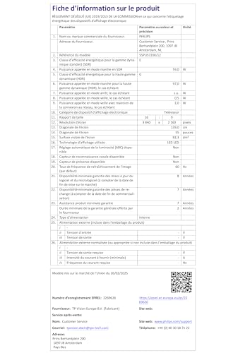 Philips 55PUS7200 4K LED Smart TV - Écran 55 Pouces avec Plateforme Pixel Precise Ultra HD, Titan OS et Son Dolby Atmos - Compatible Alexa et Assistant Vocal Google