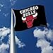 Rico Industries NBA 3-Foot by 5-Foot Single Sided Banner Flag with Grommets, Chicago Bulls