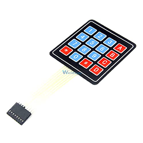 4 4 Matrix Array/Matrix Keyboard 16 Key Membrane Switch Keypad DC 35V 100mA 1W for Arduino 4X4 Matrix Keyboard