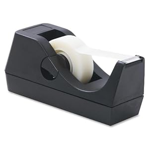 Business Source Products, desktop tape dispenser is designed for standard 1/2″ or 3/4″ by 36 yard rolls. Made of sturdy high-impact plastic with weighted, nonskid base. Tape is not included.