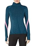SHAPE activewear Women's Distance 1/2 Zip, Reflecting Pond, L
