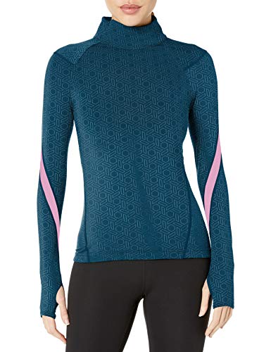 SHAPE activewear Women's Distance 1/2 Zip, Reflecting Pond, L