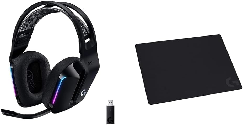 ★訳アリ　Logicool G ゲーミングヘッドセット G733 ブラック G733 超軽量ワイヤレスゲーミングヘッドセット カナダ