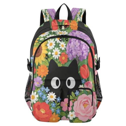 Loancwa Sac à dos avec plusieurs poches pour l'école, les voyages, l'université, pour ordinateur portable de 17,5 pouces pour homme et femme