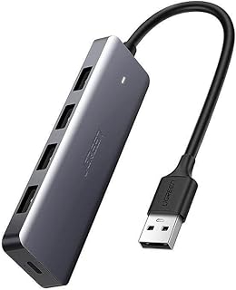Hub USB 3.0 Ugreen, 4 portas, hub de dados ultrafino com alimentação micro USB de 5V, compatível com MacBook Mac Pro Mini, iMac, Surface Pro, XPS, IdeaPad, MateBook X Pro, Notebook PC, USB Flash Drives, Mobile HDD