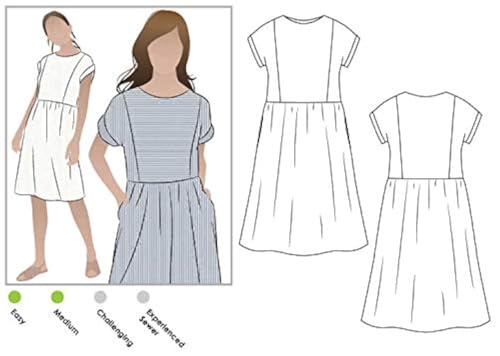 Style Arc Sewing Pattern - Lacey Dress (Sizes 18-30)