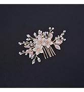 Gold Hair Accessories for Brides, Wedding Hair Comb Clip Bridal Crystal Hair Accessories for Brid...