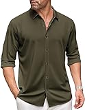 COOFANDY Men's Long Sleeve Dress Shirt...