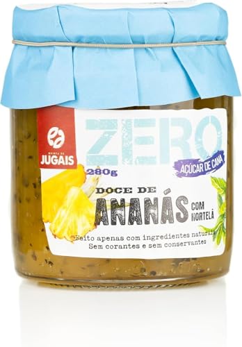 Mermelada Gourmet de Piña y Menta | Sin Azúcar de Caña, Natural y Saludable | Conservas Dulces de Frutas Frescas | 280g | Ideal para Repostería y Desayunos Refrescantes