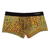 [グレイブボールト] ボクサーパンツ ローライズ 前閉じ ナイロン 日本製 ラグジュアリー ギフト メンズ 男性用 下着 NEO LEOPARD 3052571 NEO_YELLOW L