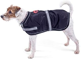Petface Super Soft Waterproof Dog Coat, 50 cm, Black