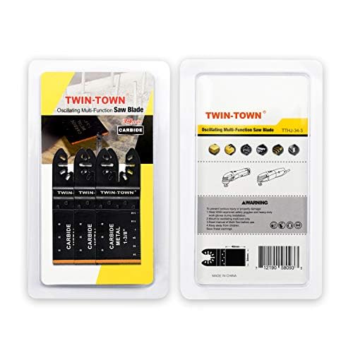 Miniatura 3 de 10 hojas de sierra oscilantes bimetálicas de madera y metal de liberación rápida para Fein Multimaster, Porter Cable, Black&Decker, Bosch Craftsman,