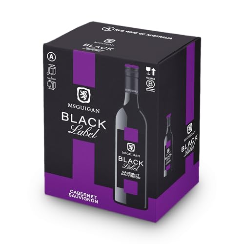 McGuigan Black Label Cabernet Sauvignon Red Wine 75 cl (Case of 6) alcohol content may vary (12.5/13 Percent by Volume)