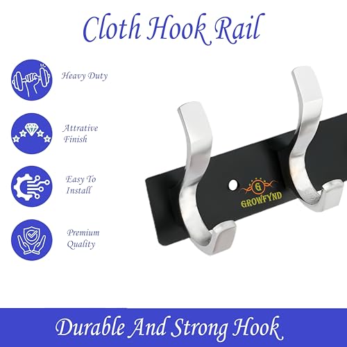 Image of Heavy Duty S Type Stainless Steel Cloth Hanger Suitable for Bathroom Bedroom Kitchen Wall Hook Rail Hanging Scarf Coat Keys Tie Towel Door Robe (Pack of 3, 8 Pin Multi)